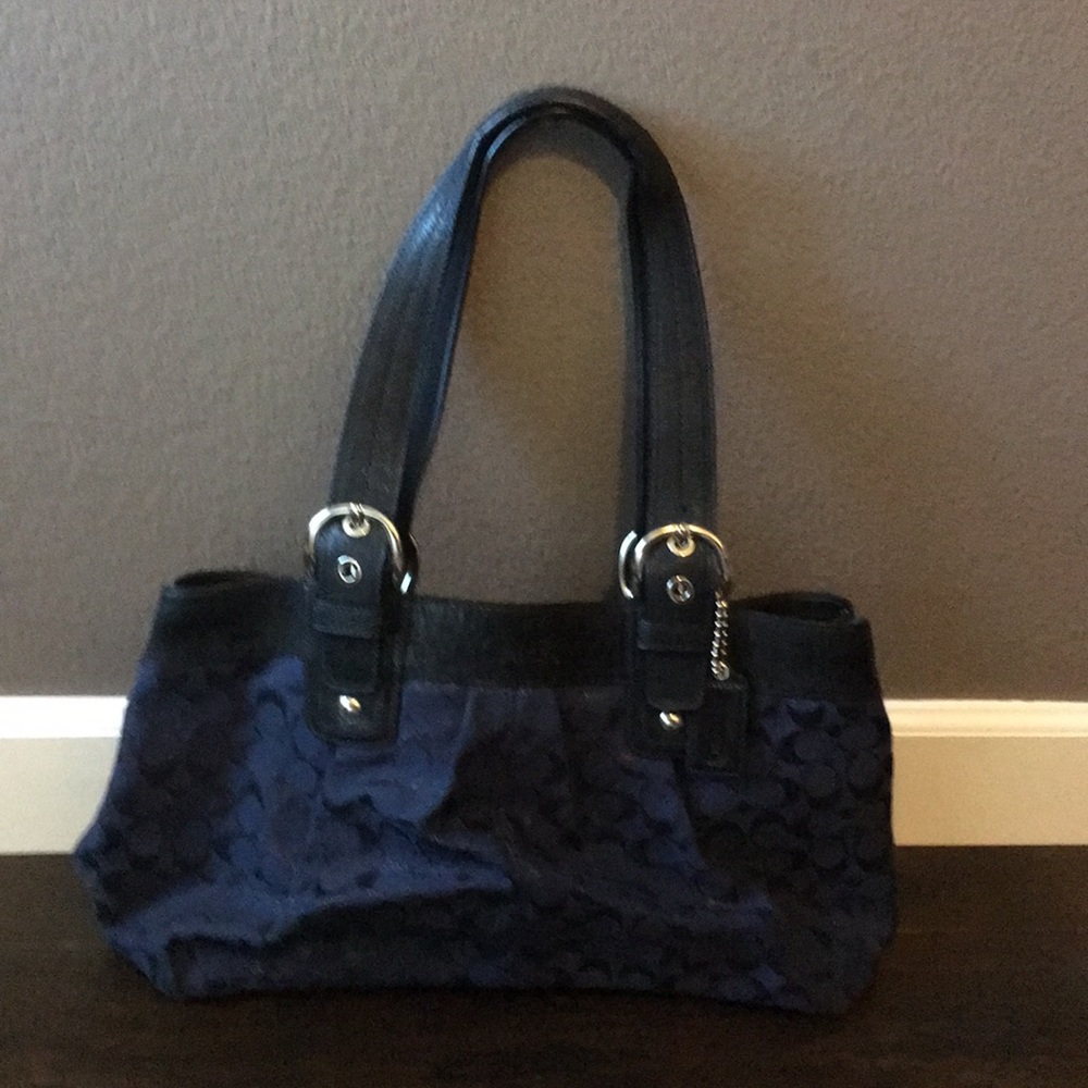 Navy blue Coach Handbag